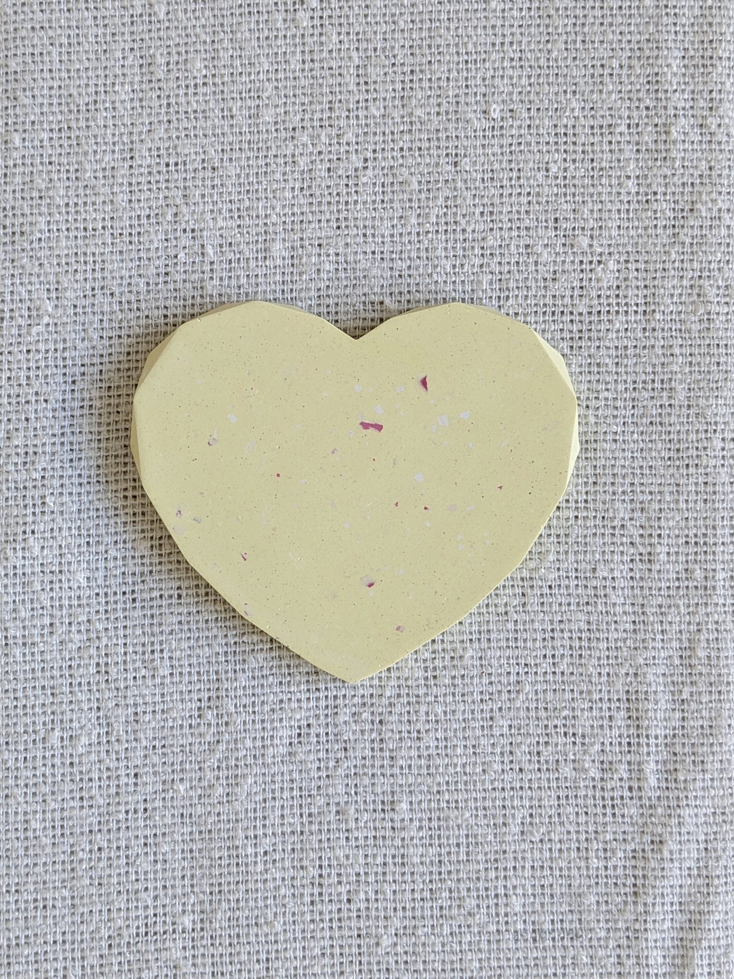 Geo Edge Heart Coaster