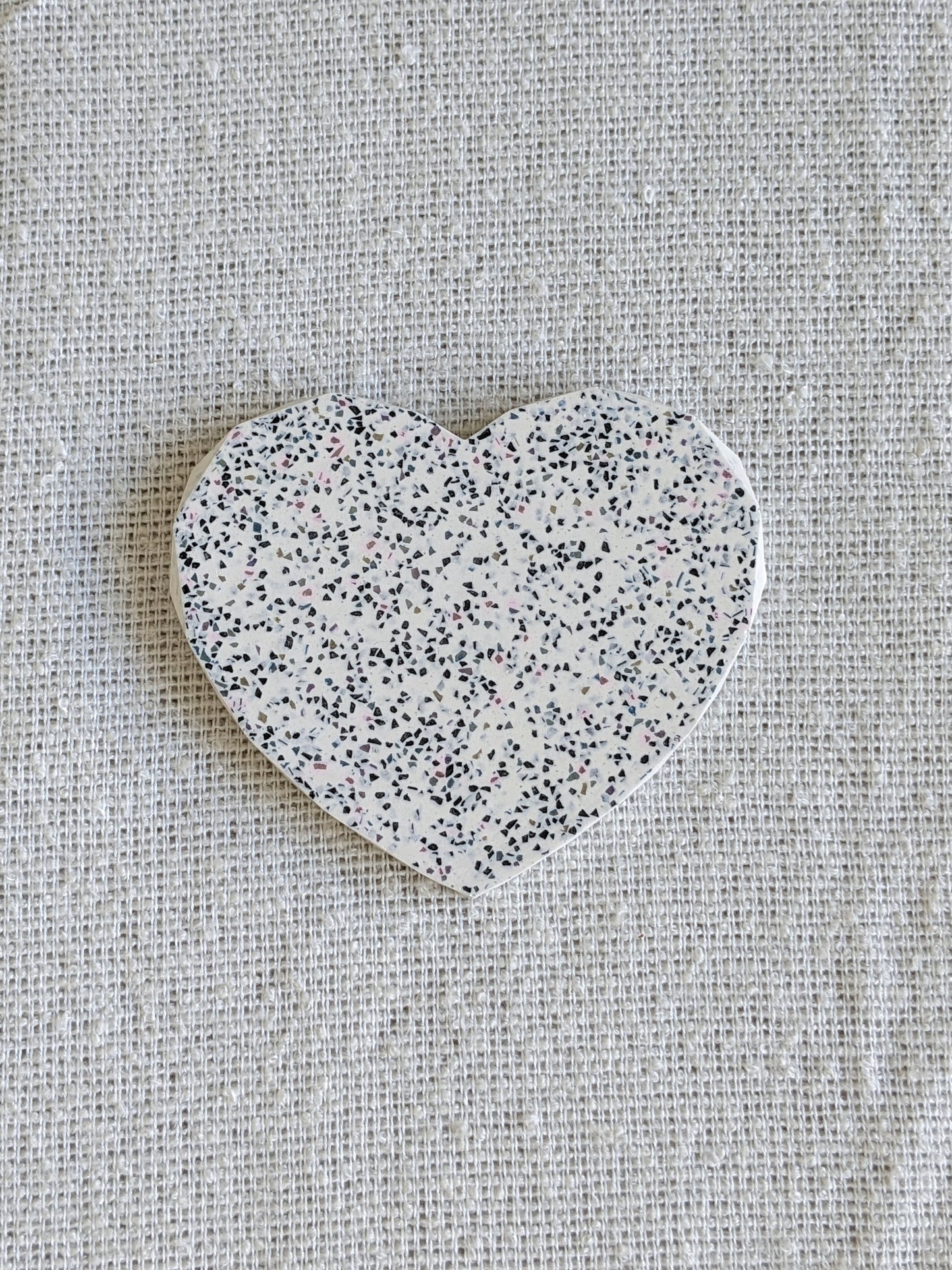 Geo Edge Heart Coaster