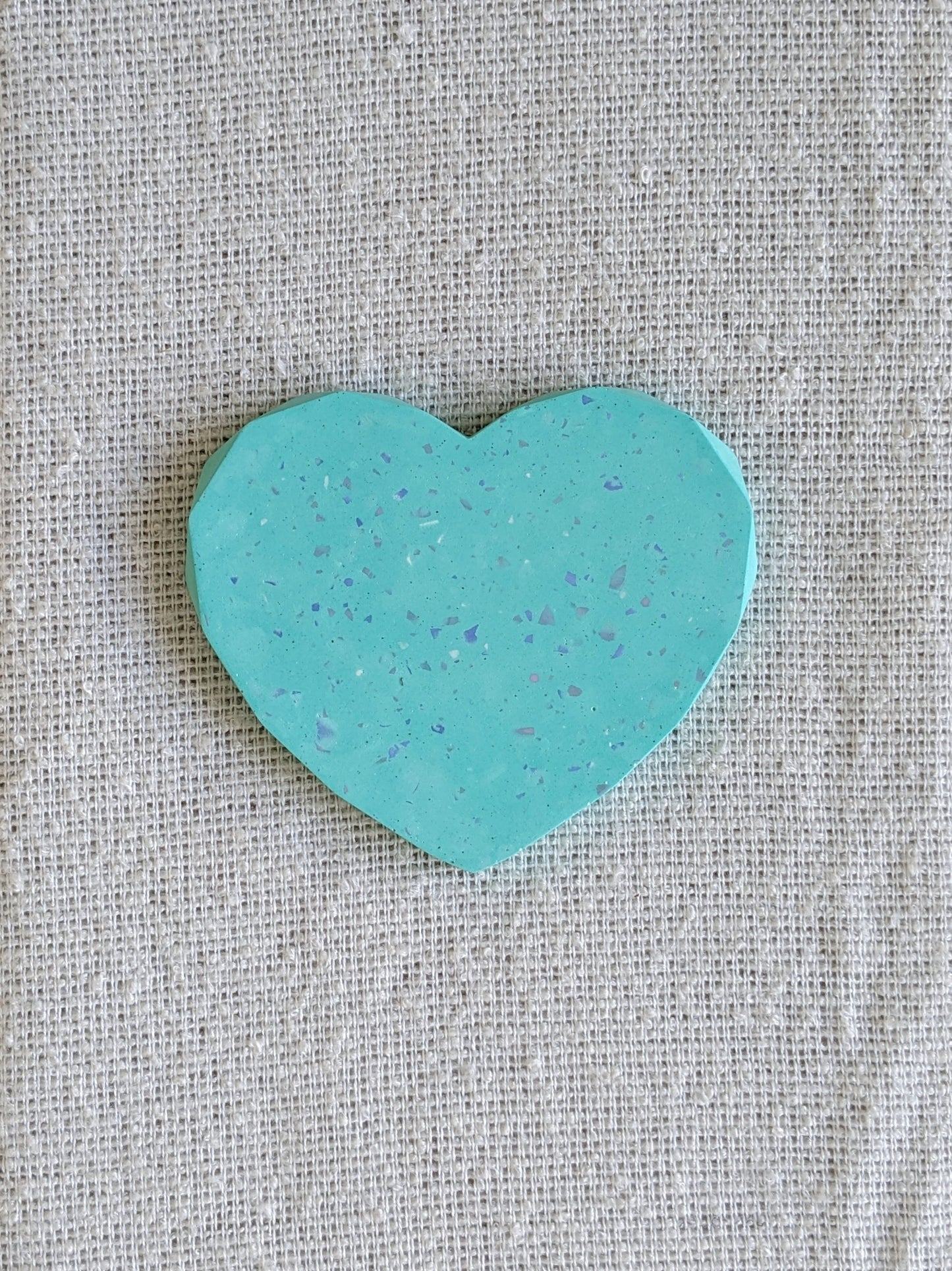 Geo Edge Heart Coaster